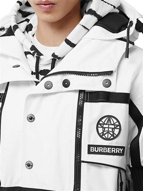 Shop Burberry Asymmetric Kaban Jacket .